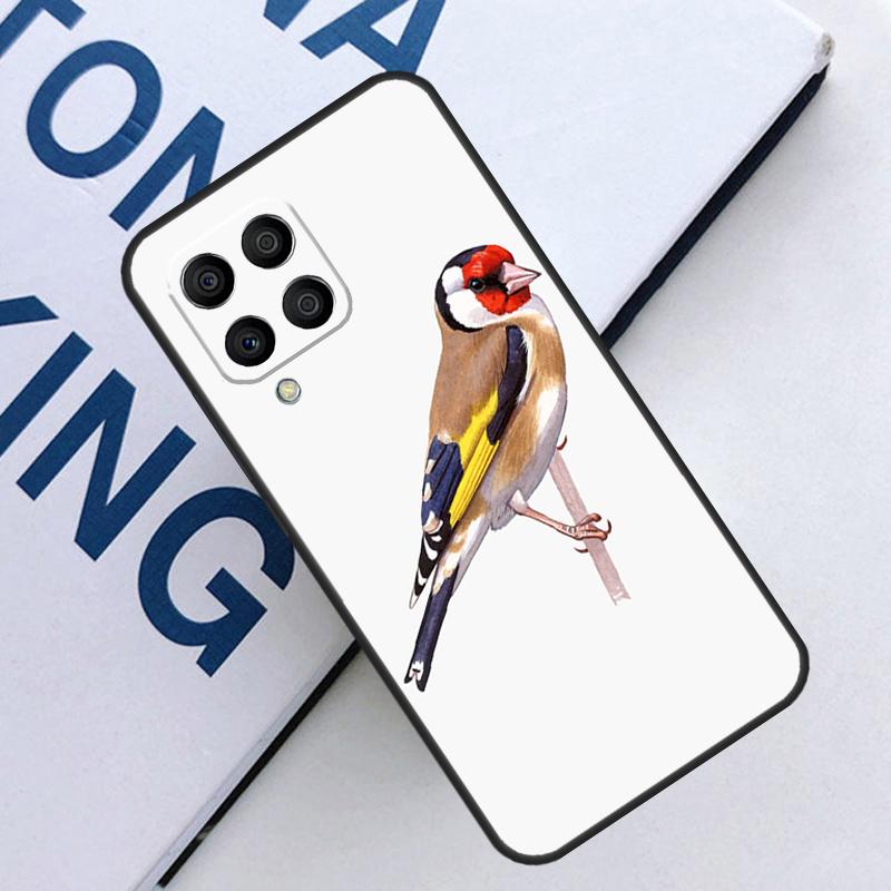 European Goldfinch For Samsung Galaxy M31 M55 M15 M11 M21 M13 M33 M35 M53 M14 M34 M54 M12 M32 M52 M06 M16 Case
