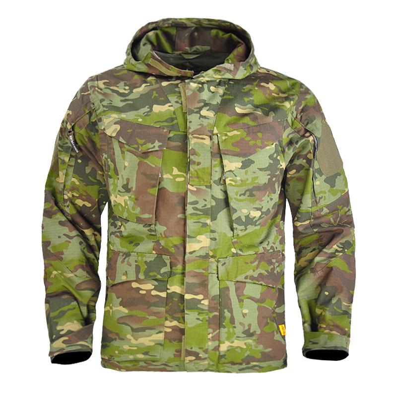 Hanye Men's M65 Tactical Windbreaker: Mid-Length Autumn/Winter Workwear Jacket