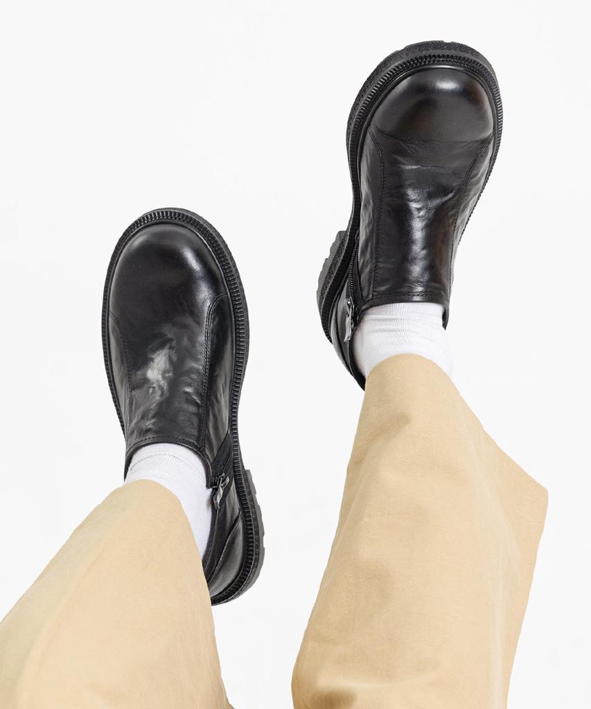 Miamiproject Mono29 Minerva Top Grain Cowhide Rugged Loafers Black