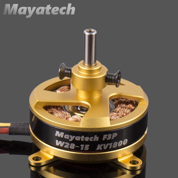 Mayatech W2815 Hollow Shaft Brushless Motor for F3P 4D Aircraft, 2204 Grade, KV1800/1480
