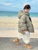 Fairy Tale Boys' Hooded Winter Down Jacket - Thick, High Content 90 White Duck Down