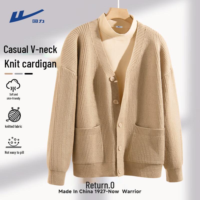 Warrior Men s V-Neck Knit Cardigan Sweater M 3590₽