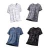 Men Cooling T-shirt Breathable Loose Fit Summer T-Shirt Stylish Quick Drying Athletic Tee Shirt for Gym Beach Street