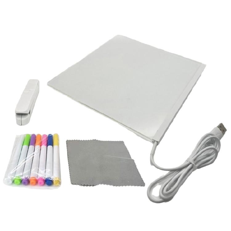 

Acrylic LED Light up Message Board with Marker and Stand 30x20CM Acrylic Illuminated Memo Board for Writing Drawing 1