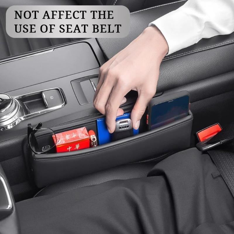 Leather Car Seat Gap Filler Organizer and Storages Automotive Accessories Universal for Car SUV Truck Fill The Gap