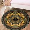 Lion Decoration Round Area Rug,Carpet Rug for Living Room Bedroom Sofa Playroom Decor,Non-slip Floor Mat61