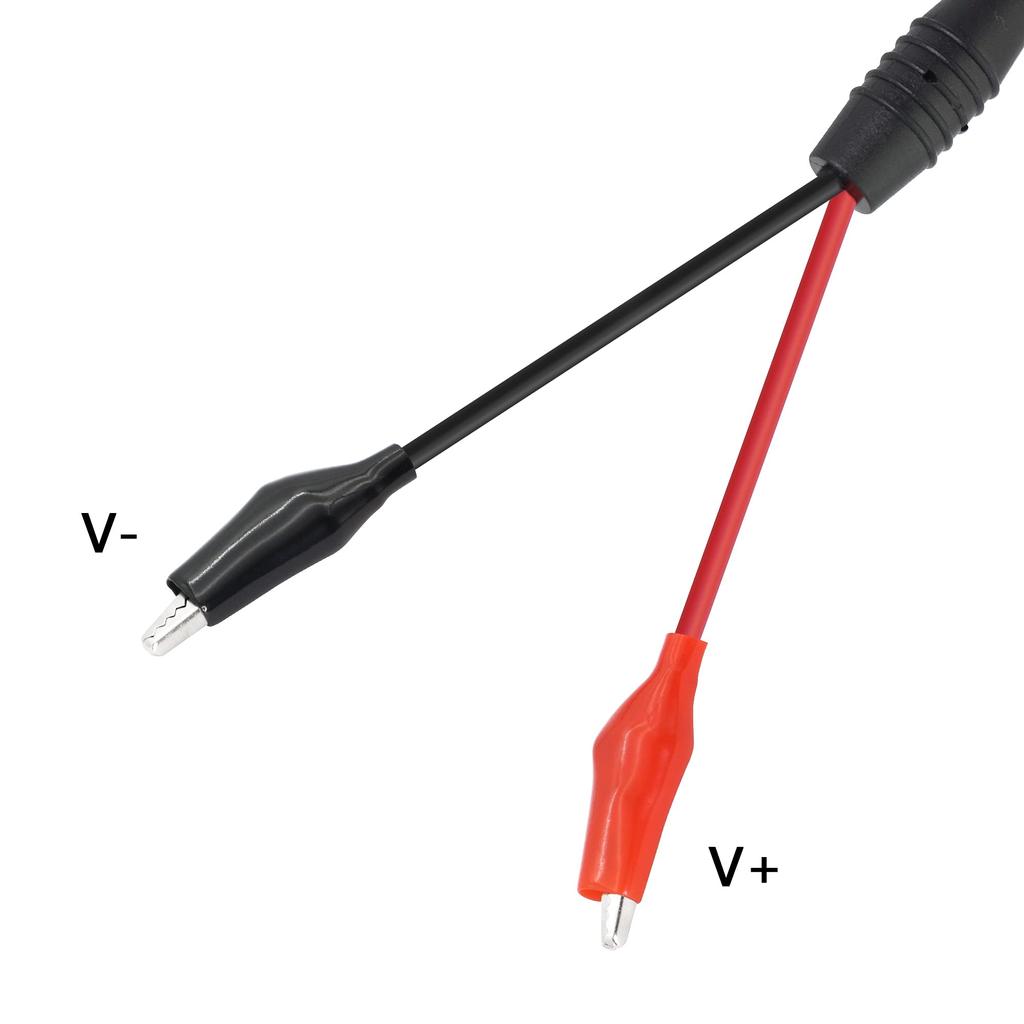 Durable 5.5x2.1mm Alligator Clip to DC Power Adapter 2Pcs Crocodile Test Leads 25CM Cable Male Female for Laboratory Testing
