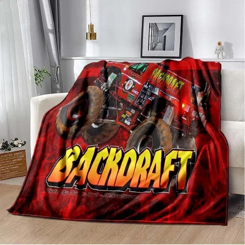 Monster Jam Grave Digger Truck Hot Wheels Sofadecke, leichte warme Isolierdecke, Bett, Büro, Auto, Knieschützer, Überwurfdecke