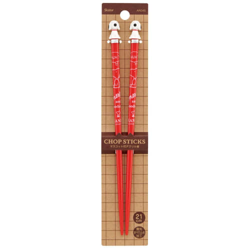 Skater Acrylic Chopsticks, 21cm, with Snoopy Mascot, AAD45-A