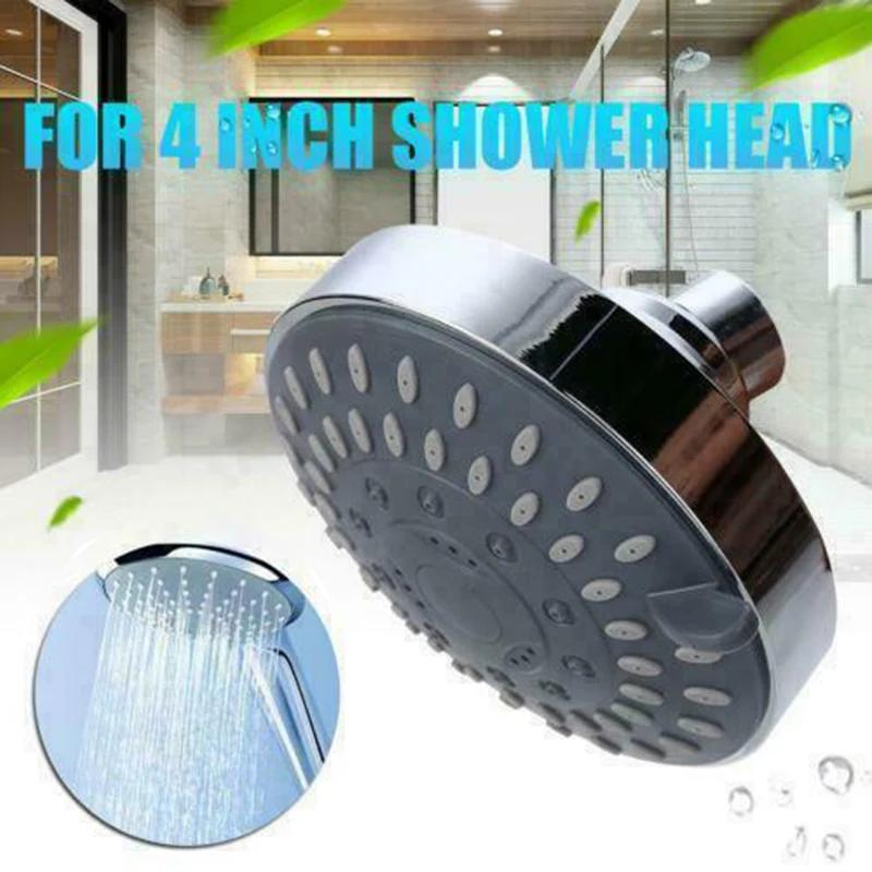 

4 Inch High Pressure Shower Head Sprayer 5 Setting Adjustable Rainfall Wall-Mounted Bathroom Fixture Faucet Replacement Parts 4 inch