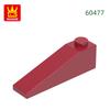 92Pcs/lot Slope 18°4x1 Roof Block Moc Hue Accessories Works With 60477 Brick DIY Children's Plaything Assembly Components