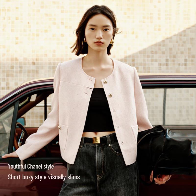 

Элегантный женский короткий жакет в стиле «маленький аромат» от PEACEBIRD S