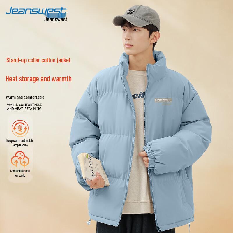 

JEANSWEST Men s Stand-Collar Puffer Jacket M