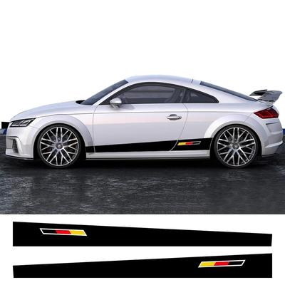 Car Side Door Stickers German Style DIY Decoration Vinyl Decals Accessories For  TT 8N MK1 MK2 8J Coupe MK3 8S Roadster TFSI