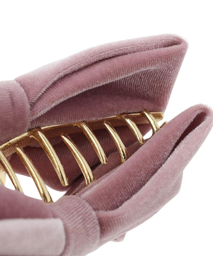 Maison De Fleur Velvet Memento Ribbon Pink Women's Clip,