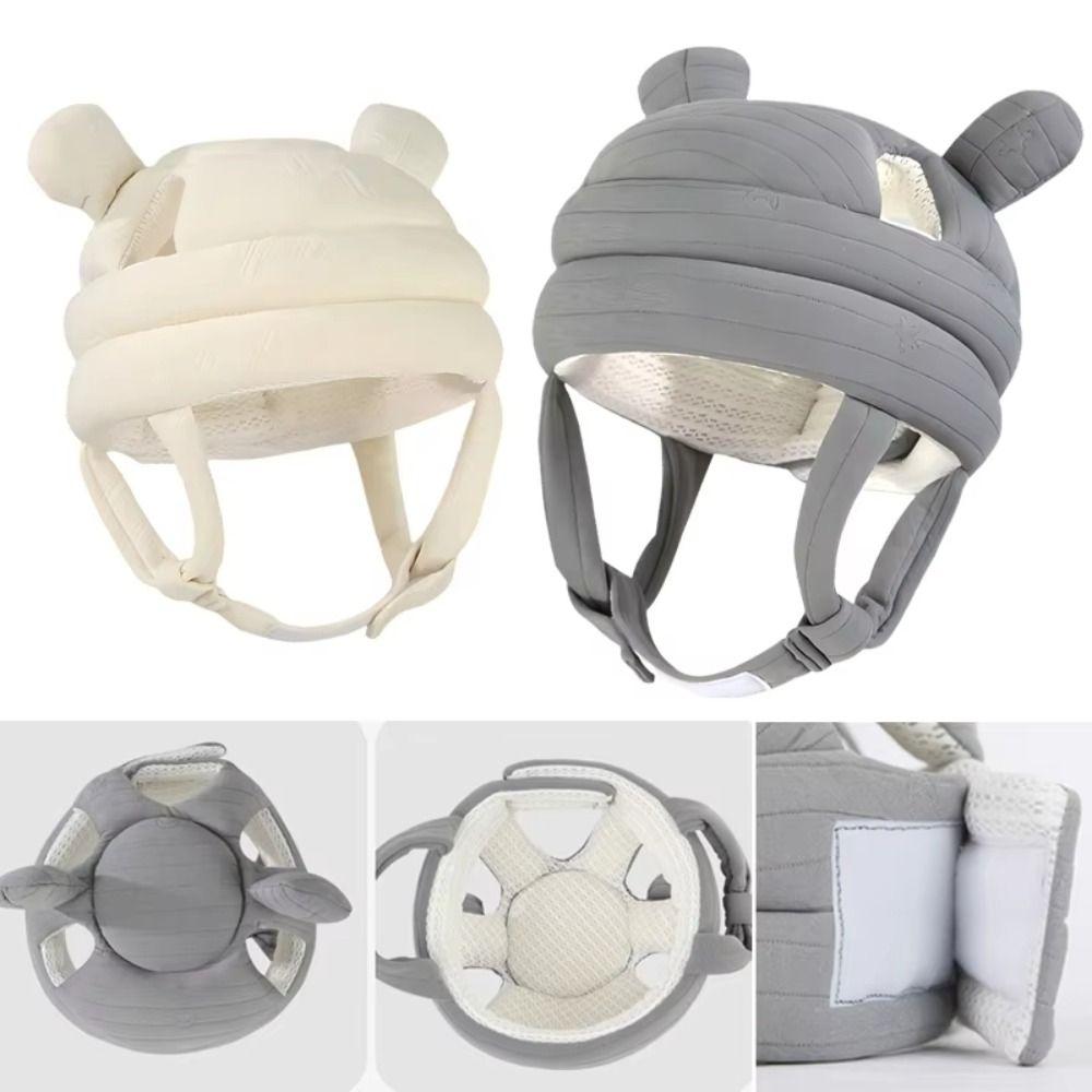 Adjustable Straps Baby Walking Head Protector Lightweight Head Protective Cap Walking Practice