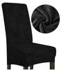 Cover Chair Thick Black Velour Size L Large High Backrest 70Cm