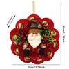 35cm Christmas Doll Wreath Garland for Patio Outdoor Decor Versatile Cute
