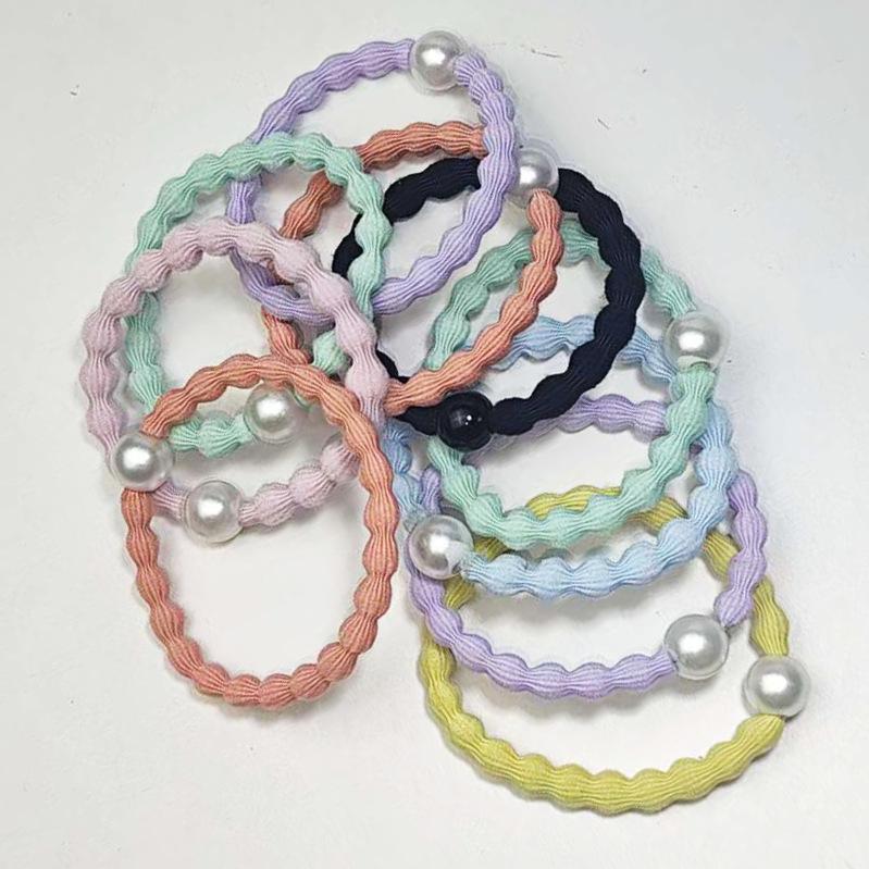 Candy Color High Elasticity Sports Hair Tie - No Damage Classic Ponytail Styling Accessory