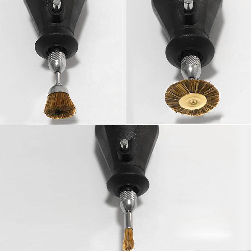 Copper Steel Wire Brush Polishing Car Wheels Full Kit Rotary Tools Cup Shank