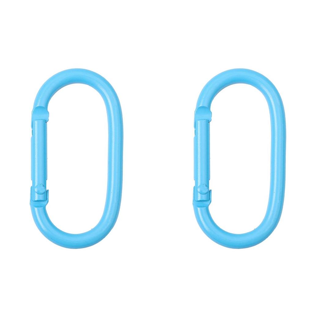 1-10 Stück Aluminium Sprühlackiert Ovalbahn Kletterverschluss Karabiner für Schlüssel Tasche Zubehör