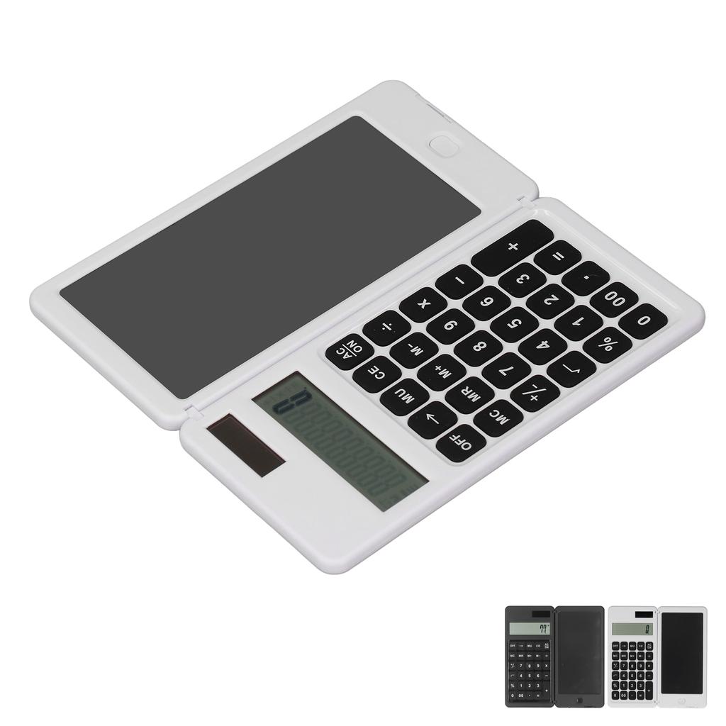 Office Desk Calcultor Solar Powered Multifunctional Pocket Desktop Calculator with Writing Tablet