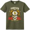 Forever 1979 Rock Roll Skull Wings Lightning Bolt Vintage Band Graphic T-Shirt.