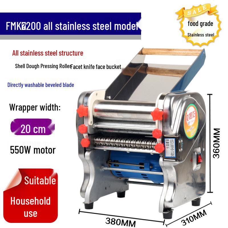 Elektrische Nudelpresse aus Edelstahl: Automatische Knödel- und Teigknetmaschine