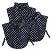 Cotton Front Tie for Women Polka Dots Fake Collar Lapel Detachable Collar Shirt Stand Detachable Female False Collar Decor