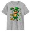 Vintage T-Shirt Summer Irish Beer Ireland Flag St Patricks Day Leprechaun Hip Hop T-Shirts for Men Wholesale Short Sleeve Tops