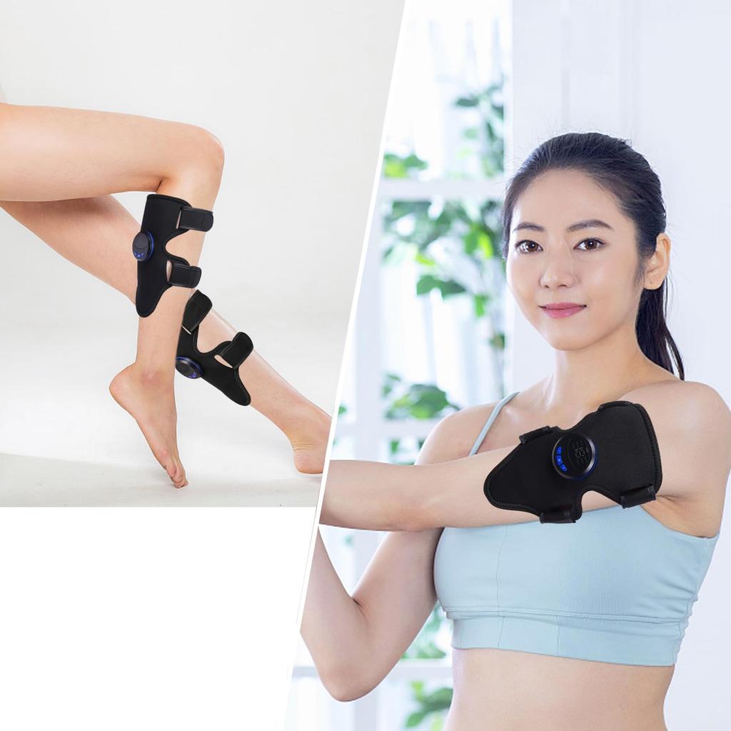 New Version EMS Upper Arm and Calf Support Bands with No Gel Sheets Easy Strength Reduces Cordless (2-Pack) Stretchable, Dual-Use, Rechargeable,