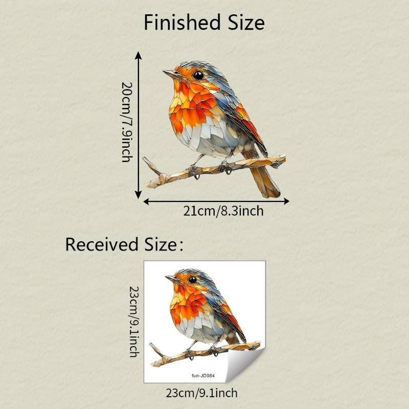 

Мультяшная Ветка Птица Стекло Окно Украшение Электростатическая УФ Наклейка на Окно