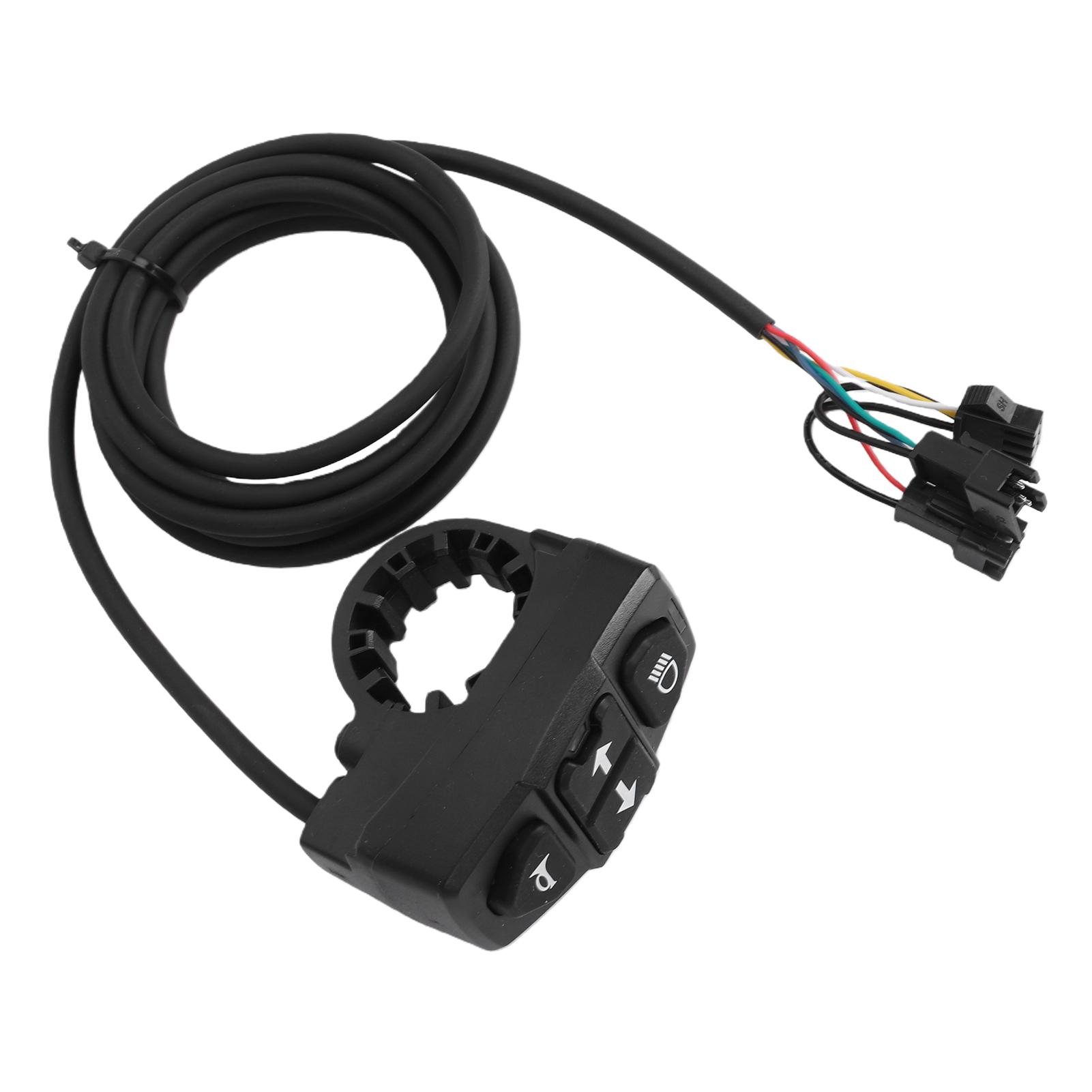 3 in 1 Electric Bike Switch Multifunctional Headlight Horn Turn Signal Switch for Electric Scooter
