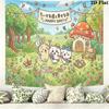 Anime Chiikawa Wall Tapestry Aesthetic Wall Hanging Printed Fabric Blanket Decorative Tapestries for Bedroom Living Room Home Decor