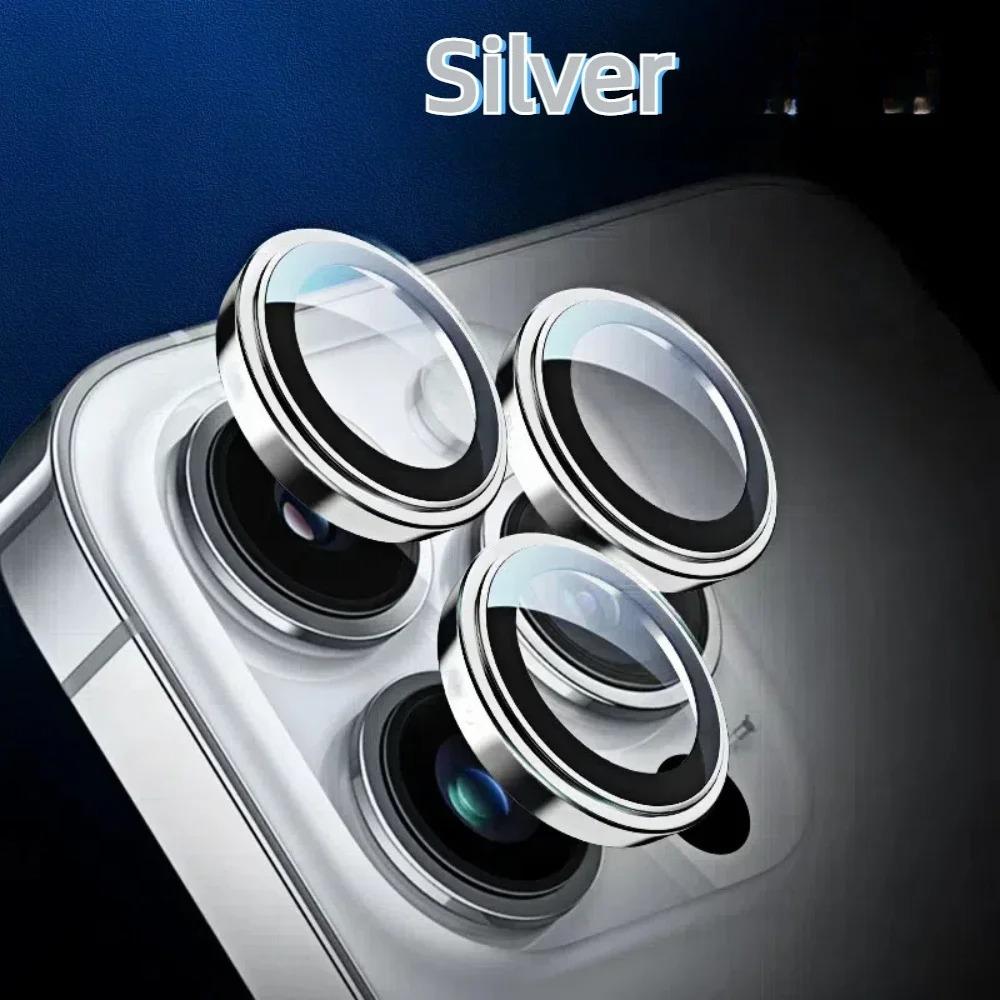 HD 9H Metal Camera Glass Protect Cover for IPhone 17 Air 16 15 14 Plus 13 Pro Max Anti-Scratch 3D Lens Tempered Film Accessorios