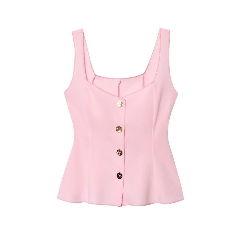 Zbzr Spring New Arrival Women's Clothing Fashion Style Silm Short Skirt Hem Elastic Vest Tops 5584229