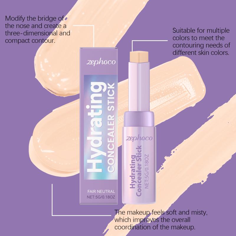 Concealer Contour Stick Waterproof,For Covers Skin Acne Scarring Flaw Sweat-Proof Nature Contouring Cosmetic Face Makeup Tool