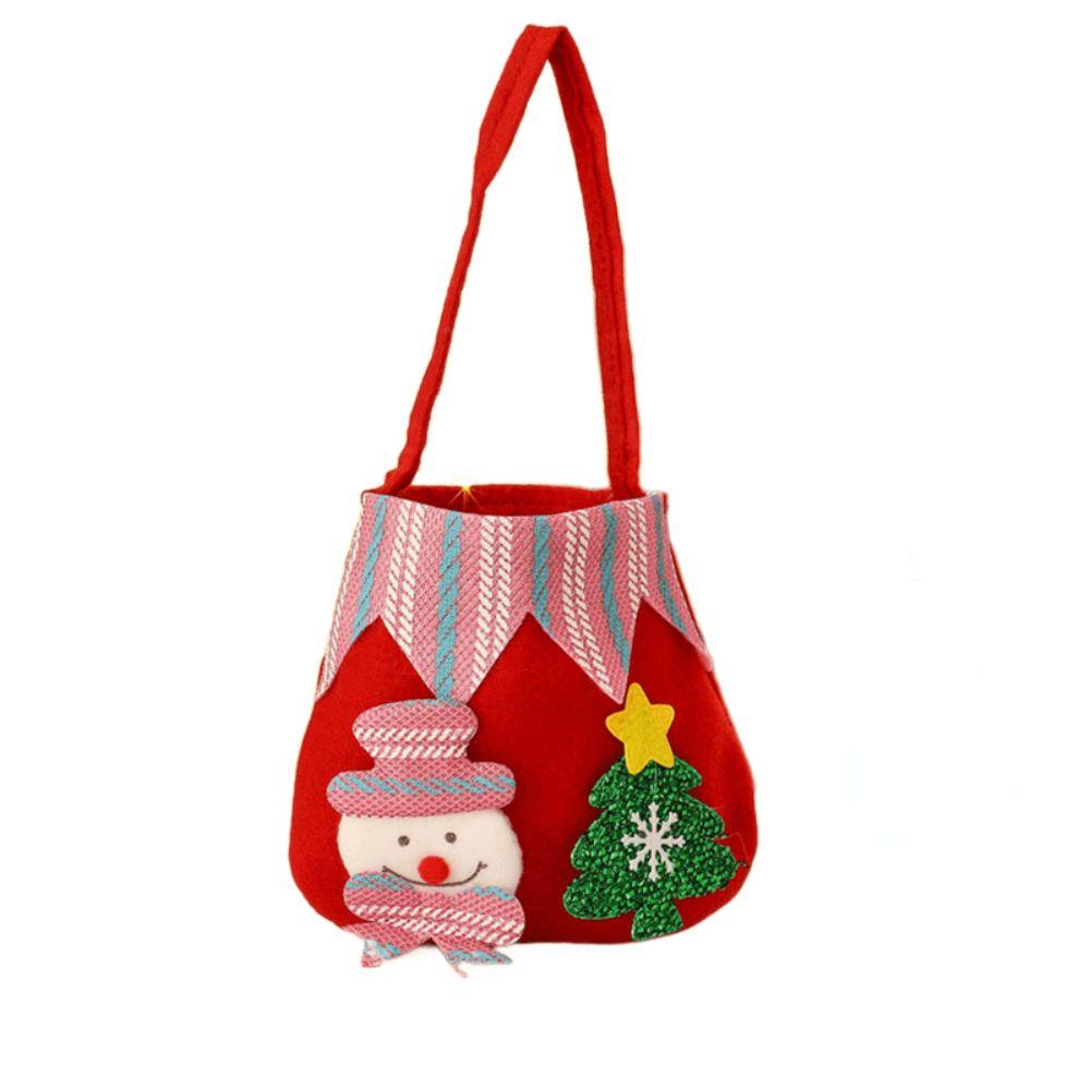 

Santa Claus Printed Drawstring Pouch Party Decor Peace Fruit Sack Xmas Gifts Bag Candy Bag Handbag 06