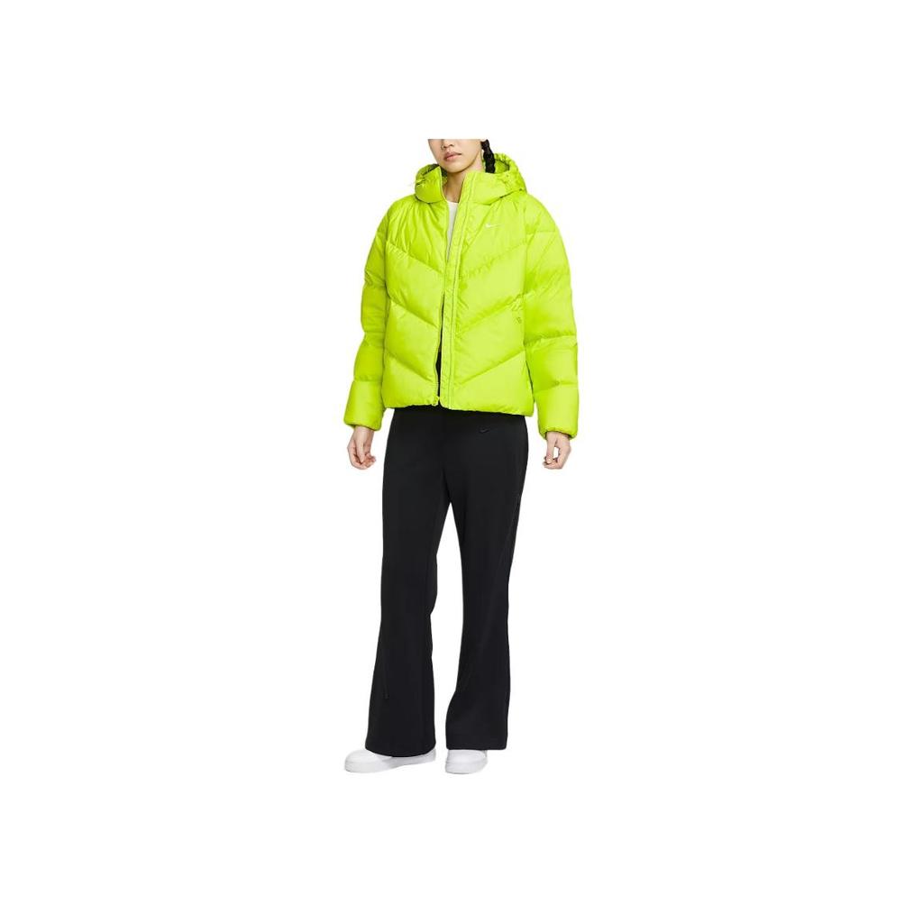 Nike Sportbekleidung FW25 Windpuffer Storm-FIT Warm Series Bequem Warm Locker Winddicht Wasserabweisend Kapuzen-Daunenjacke Damen Oberbekleidung HV5236-389
