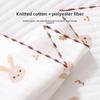 Cotton Muslin Cute Cartoon Printing Baby Swaddle Blanket Soft Breathable Newborn Baby Receiving Blanket For Infant Boys Girls