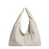 Versatile Women's Casual Large Capacity Tote - Simple Fabric Shoulder Bag, New Lazy Style Dumpling Design