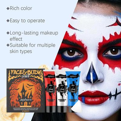 Face Body Paint Kit & Halloween Paint & Masquerade Paint Halloween & High Pigment Makeup & Role Playing