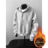 Men’s Heavyweight Half-Zip Fleece Hoodie - Loose Fit, American Style for Autumn/Winter