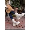 Women's Genuine Leather Thick Sole Long Chelsea Boots