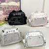 Y2K Korean Kawaii Cat Lolita Bag Cute PU Shoulder Bag Girls Transparent Pocket Harajuku Crossbody Bag Women's Fashion Backpacks