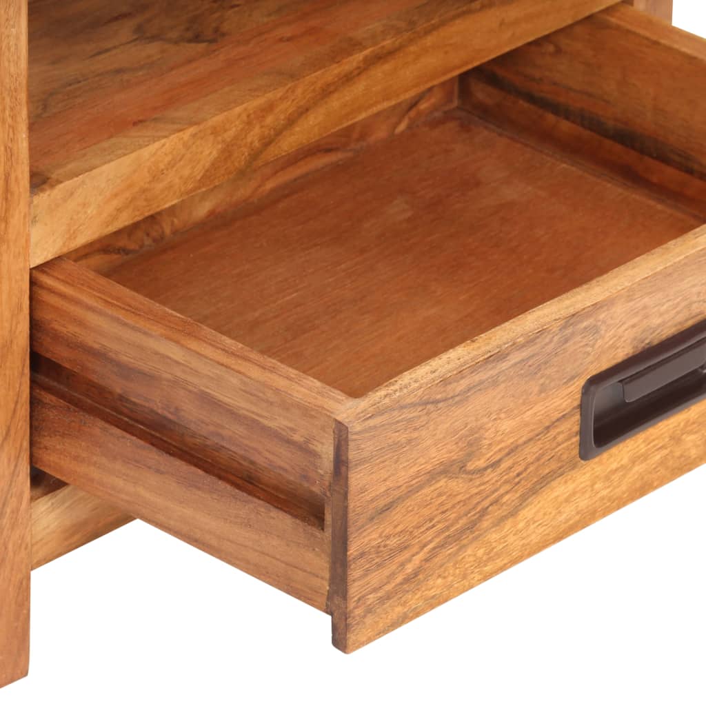 Nightstand 40 X 30 X 60 Cm Solid Wood with Honey Colored Finish