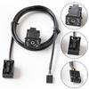 Car AUX Audio Adapter AUX Socket Power Cord For For Opel for CD30 CDC40 CD70 DVD90 12V Aux Audio Cable Socket Interface Adapter