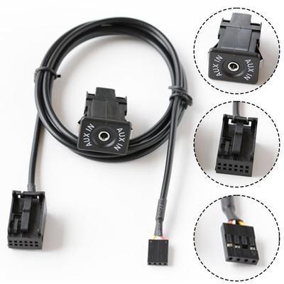 Car AUX Audio Adapter AUX Socket Power Cord For For Opel for CD30 CDC40 CD70 DVD90 12V Aux Audio Cable Socket Interface Adapter