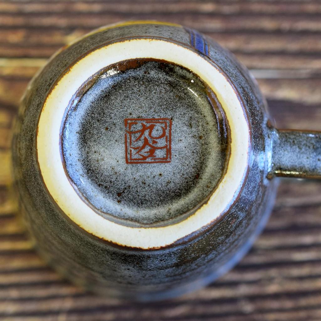 Waza no Kura Stylish Kutani Ware Coffee Mug with Yoshidaya Mountain Cherry Blossom and Bird Design, Ceramic, Luxury Brand, Made in Japan, Perfect as a