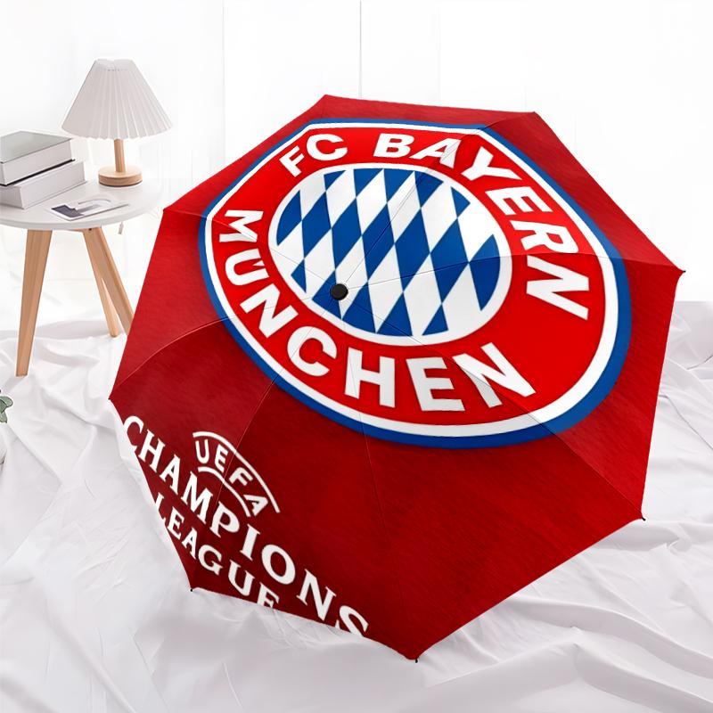 1pc B-Bayern Munich (4) Umbrella, Sun Protection, And UV Shielding. It Has Eight Sturdy Ribs for Outdoor Use And Perfect As a Holiday Gift